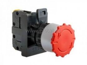 Przycisk dłoniowy czerwony stabilny ( NC ) GRZYB