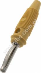 VQ 20 GE Wtyk izolowany 4mm spręż., przyłącze przykręcane, 16A, żółty, Hirschmann, 930058103, VQ20GE