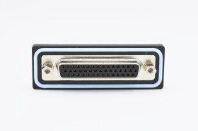 Złącze D-Sub lutowane 44-pinowe Żeński Pionowy Montaż na płytce drukowanej raster 2.29mm
