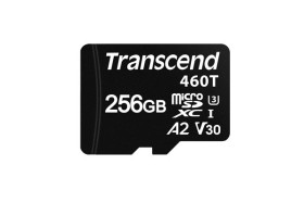 Karta Micro SD MicroSD, 256 GB Tak 3D, Transcend USD460T -25 → +85 °C, -40 → +85 °C
