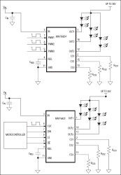 High-Voltage, Three-Channel Linear High-Brightness LED Drivers