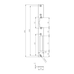 Płaskownik długi. Szyld malowany
