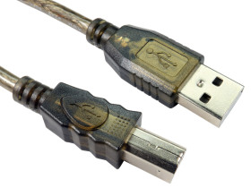 Kabel USB Złącze A USB A Złącze B USB B dł. 15m Kabel wzmacniający i przedłużający USB USB 2.0 kolor: Bezbarwny