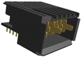 Złącze typu Backplane Z-PACK HM Series 2mm Pitch 7-pinowe, Wciskane Terminal, 16A Przewlekany TE Connectivity
