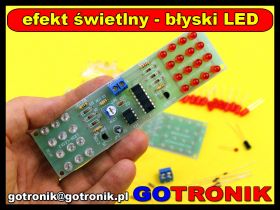 Efekt świetlny migające diody LED