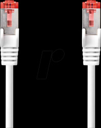 CCGP85221WT10 Patch cable, Cat.6, S/FTP, 1 m, white