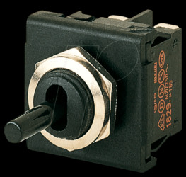 01822.1101-03 Toggle switch, 2-pin, OFF, black