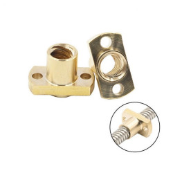 Nakrętka T8x8 fazowana - na śrubę trapezową czterogwintową - Tr8, 8P, 8D