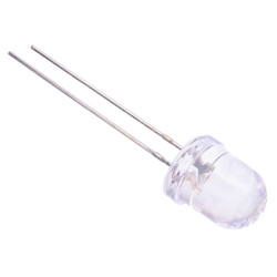 Red 8mm Water Clear LED 6500mcd 30°