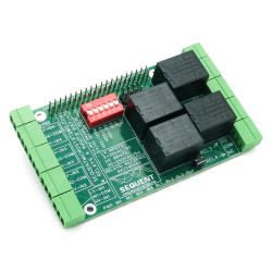 Four Relays Four Inputs 8-Layer Stackable Card for Raspberry Pi (v5.0)