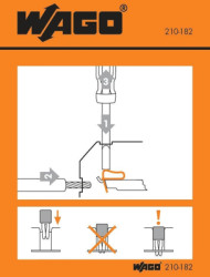 Handling sticker for connection terminal, 210-182