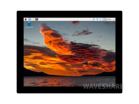 Waveshare 8inch Capacitive Touch Display, 8inch Monitor, 768×1024, Toughened Glass Panel, HDMI Interface, IPS Panel, 10-Point To