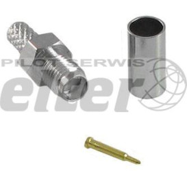 Gniazdo SMA-RP na RG58 zaciskane