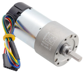 Pololu 150:1 Metal Gearmotor 37Dx73L mm 24V with 64 CPR Encoder (Helical Pinion)