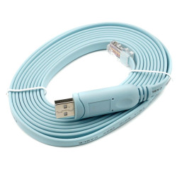 Kabel konsolowy uniwersalny USB na RJ45 oryginalny FTDI Cisco HP Juniper 3m