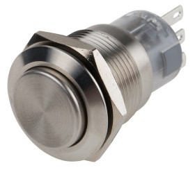 Nasadka przełącznika Zatrzaskowy SPDT średnica wycięcia 19mm, montaż panelowy RS PRO