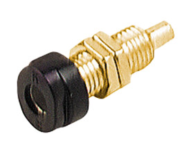 Gniazdo bananowe Żeński Gwint M6, końcówka lutownicza typ Gniazdo bananowe Czarny 16A Hirschmann Test & Measurement