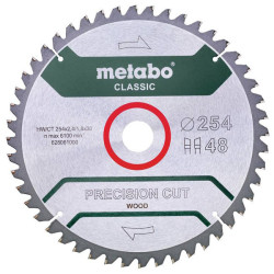 Metabo 628061000 Precision Cut Classic circular Saw blade 254mm 48T