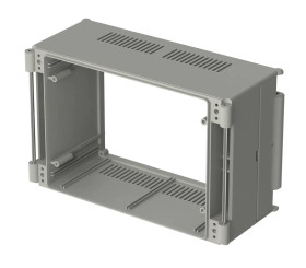 Bopla BC 6000 L-1 (79002000) - podstawa 1.0 (88.25 mm deep) z zawiasami, bez uszczelki, z wentylacją do obudowy CombiCard 5000-7