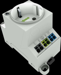 709-581 Switchgear cabinet socket with double connection, grey