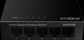 SW5000M Switch, 5-port, Gigabit Ethernet, metal chassis
