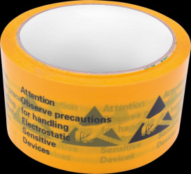 1903EC128 Adhesive tape with ESD warning, 50 m.