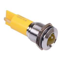 Q16P1CXXY130E Yellow Prominent 16mm 130VAC LED Panel Indicator IP67 APEM