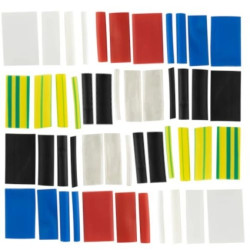 Zestaw rurek termokurczliwych 3/5/8/10/15-4cm, różne kolory 08301 /55szt./