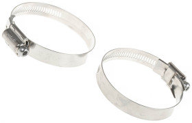 Zacisk do znaków średnica wew 55 → 70mm śrubowa Tamtorque Stal nierdzewna szerokość 16mm