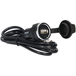 EMAS BUSB Panel Mount USB, 22mm, 1m Cable