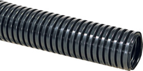 Corrugated hose, inside Ø 6.3 mm, outside Ø 10 mm, BR 15 mm, PA, black, 166-11100