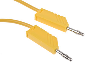 934062103, PVC, 16A, 60V dc, kolor: Żółty, dł. 1m, -15→ + 70 °C., Hirschmann Test & Measurement