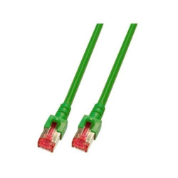 Kabel krosowy patchcord securityNET S/FTP kat.6 zielony 0,25m LSZH PC-6SFTPLSZH-GN0.25