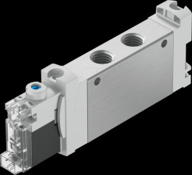 8042563 Solenoid valve, 5/2, monostable, 24 V DC, 660 l/min, G1/8