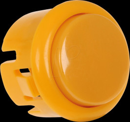 BUTTON-YELLOW-MICRO Micro Arcade Button with microswitch, Ø=27,1 mm, yellow