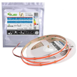 Taśma LED COB 336 chips 12V 8W 11lm/W czerwona 625nm IP20 - ED00031956 /odcinki po 5 m/