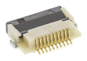 Złącze FPC 10-pinowe 0.5mm Montaż powierzchniowy Żeński Hirose
