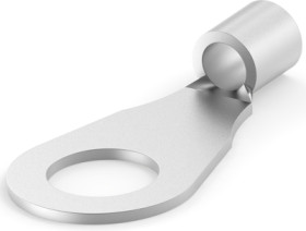 Uninsulated ring cable lug, 10.5-16.8 mm², AWG 6, 13.08 mm, M12, metal, 320344