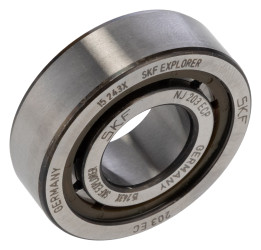 ‎Łożyska rolkowe NJ 203 ECP Ø wew: 17 mm Cylindryczny Ø zew: 40 mm szerokość 12 mm SKF 1 dynamiczne 20 kN statyczne 14.3