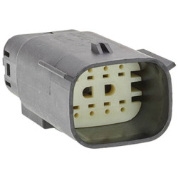 Molex 334824801 Mx150 Connector 8 Circuit Male Black Dual Row Key A