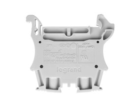 Złączka szynowa 2-przewodowa 6mm2 szara 037162