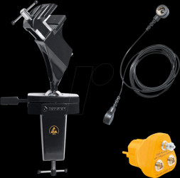 9-205-ESD-SET1 Ball joint vice with ESD protection kit, clamp-on type