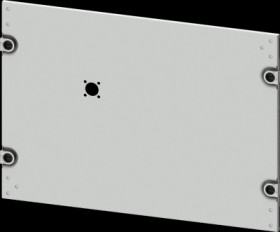 Aperture, rectangular, sheet steel, (W x H x D) 600 x 350 x 10 mm, light gray, 8PQ2035-6BA07