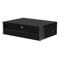Szuflada Rack 19", 3U, 320mm, czarna