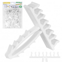 Uchwyt kablowy poczwórny szybki montaż do kabli okrągłych (4-6mm) APP-03/4 50szt.