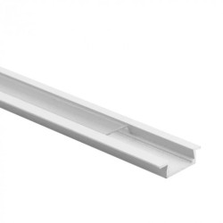 Profil P01 podtynkowy biały + klosz transp. 1m