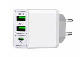 LAD.USB FASTON QUICK 3,0 30W 2XUSB+PD