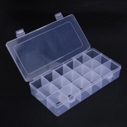 230x118x42mm Organizer Configurable 18 Compartments - Container for Small Items