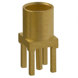 Złącze koncentryczne Montaż na płytce drukowanej Żeński 50Ω typ złącza Złącze MMCX 0 to 6GHz Lutowane typ kabla RG178/U