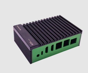 Obudowa metalowa ROCK SBC do użytku z komputerem jednopłytkowym ROCK 5 model B, Czarna